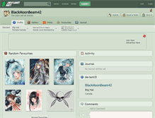 Tablet Screenshot of blackmoonbeam42.deviantart.com