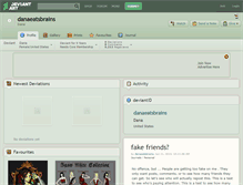 Tablet Screenshot of danaeatsbrains.deviantart.com