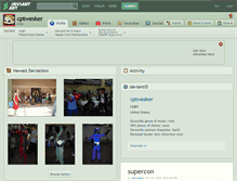 Tablet Screenshot of cptwesker.deviantart.com
