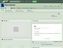 Tablet Screenshot of kitten-kaboodle.deviantart.com