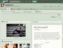 Tablet Screenshot of collogethecat.deviantart.com