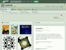 Tablet Screenshot of crystalrede.deviantart.com