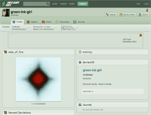 Tablet Screenshot of green-ink-girl.deviantart.com