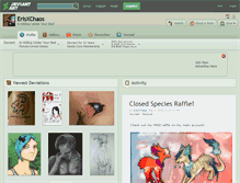 Tablet Screenshot of erisxchaos.deviantart.com