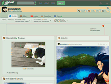 Tablet Screenshot of gokuspasm.deviantart.com