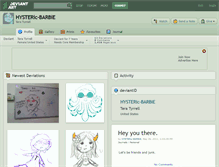 Tablet Screenshot of hysteric-barbie.deviantart.com