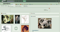 Desktop Screenshot of degradingheart.deviantart.com