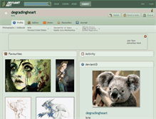 Tablet Screenshot of degradingheart.deviantart.com