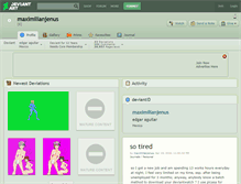 Tablet Screenshot of maximilianjenus.deviantart.com