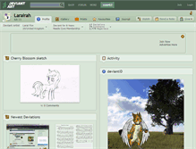 Tablet Screenshot of larairah.deviantart.com