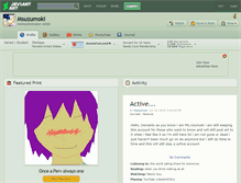 Tablet Screenshot of msuzumoki.deviantart.com