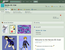 Tablet Screenshot of naruto--oc--club.deviantart.com