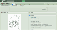 Desktop Screenshot of lunarbutterfly.deviantart.com