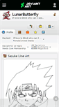 Mobile Screenshot of lunarbutterfly.deviantart.com