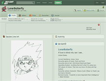 Tablet Screenshot of lunarbutterfly.deviantart.com