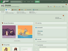 Tablet Screenshot of jinxness.deviantart.com