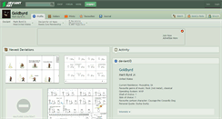Desktop Screenshot of goldbyrd.deviantart.com