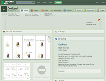 Tablet Screenshot of goldbyrd.deviantart.com