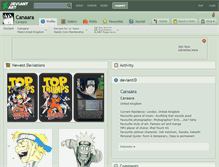Tablet Screenshot of canaara.deviantart.com