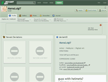 Tablet Screenshot of mamaluigi7.deviantart.com