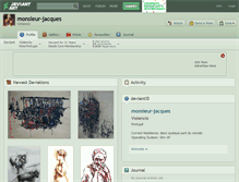 Tablet Screenshot of monsieur-jacques.deviantart.com