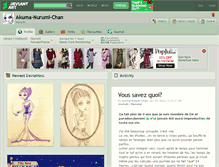 Tablet Screenshot of akuma-nurumi-chan.deviantart.com