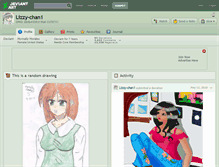 Tablet Screenshot of lizzy-chan1.deviantart.com