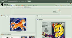 Desktop Screenshot of creejak.deviantart.com