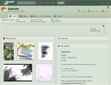 Tablet Screenshot of kattanine.deviantart.com