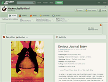 Tablet Screenshot of mademoiselle-yumi.deviantart.com