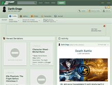 Tablet Screenshot of darth-drago.deviantart.com
