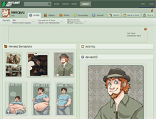 Tablet Screenshot of melcayu.deviantart.com
