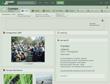 Tablet Screenshot of crynolyn.deviantart.com