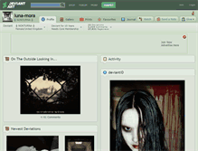 Tablet Screenshot of luna-mora.deviantart.com