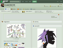 Tablet Screenshot of invaderzim2100.deviantart.com