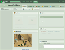 Tablet Screenshot of mummified-girls.deviantart.com