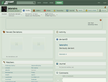 Tablet Screenshot of lateralvs.deviantart.com