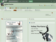 Tablet Screenshot of jupiter-foxclaw.deviantart.com