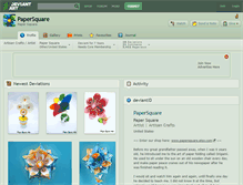 Tablet Screenshot of papersquare.deviantart.com