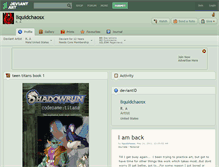 Tablet Screenshot of liquidchaosx.deviantart.com