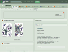 Tablet Screenshot of hailes86.deviantart.com