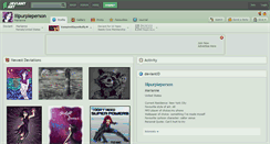 Desktop Screenshot of lilpurpleperson.deviantart.com