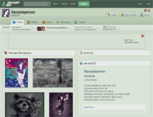 Tablet Screenshot of lilpurpleperson.deviantart.com