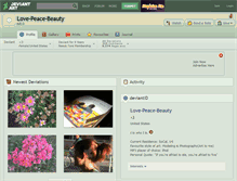 Tablet Screenshot of love-peace-beauty.deviantart.com