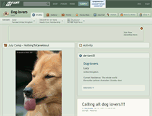 Tablet Screenshot of dog-lovers.deviantart.com
