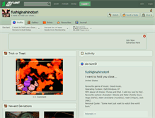 Tablet Screenshot of fushiginahinotori.deviantart.com