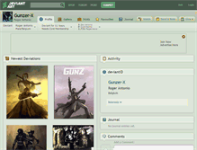 Tablet Screenshot of gunzer-x.deviantart.com