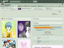 Tablet Screenshot of chemi94.deviantart.com