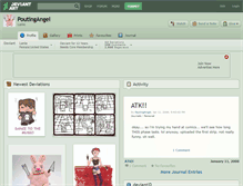 Tablet Screenshot of poutingangel.deviantart.com