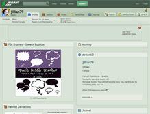 Tablet Screenshot of jillian79.deviantart.com